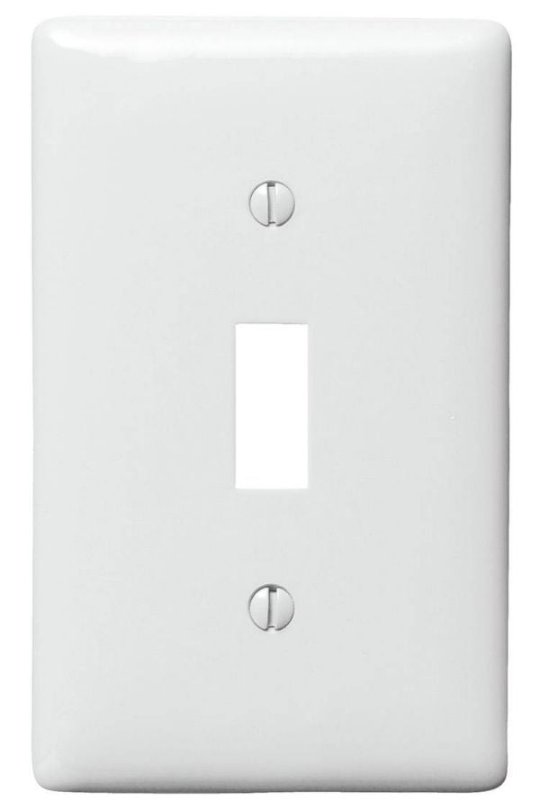 Single Switch Plate - White