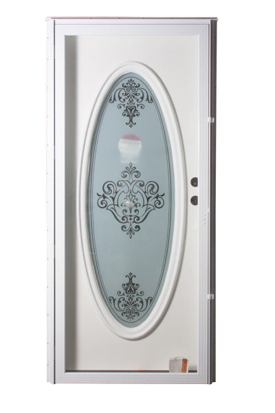 34 x 76 Combo LH/Oval/Wh/Wh/Glass