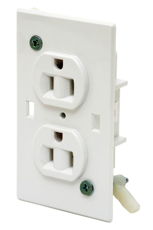 SC STD Duplex Recept - White