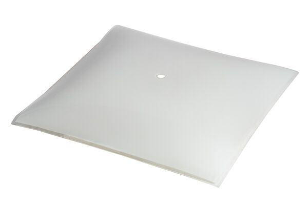 12" Sq Glass Shade, Wht