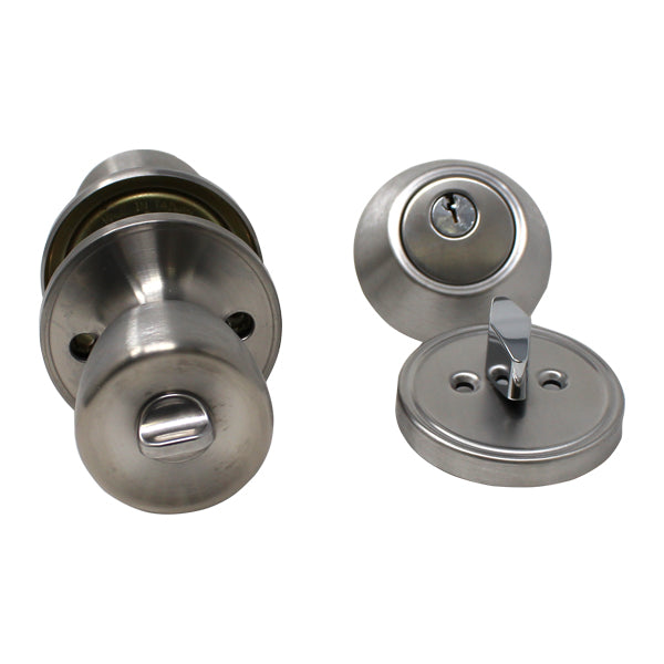 Combo Lock Set - Stainless Steel