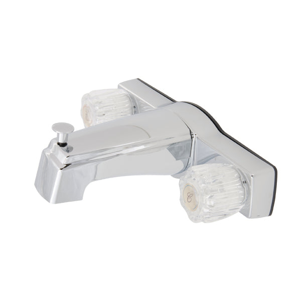 8in Tub Shower Diverter w/Crystal Handles